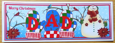 COZY MITTENS - DAD by Joyce Watson