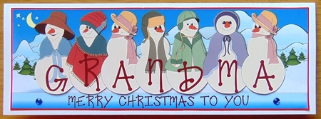 SILLY SNOWFOLK - GRANDMA by Joyce Watson