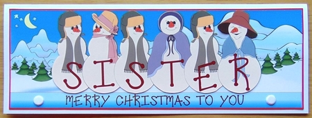 SILLY SNOWFOLK - SISTER by Joyce Watson