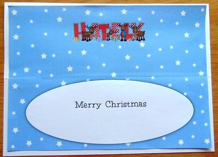 Rudolf and friends HATELY large dl insert by Joyce Watson