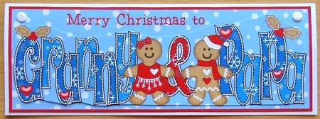 Gingerbread Couple GRANNY & PAPA large dl by Joyce Watson