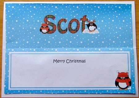 Large DL Merry Christmas SCOT insert by Joyce Watson