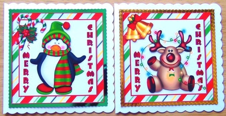 Christmas bumper kit 16 topper sheets + 3 inserts and gift cracker by Joyce Watson