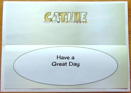 Jewellery CATHIE large dl insert by Joyce Watson