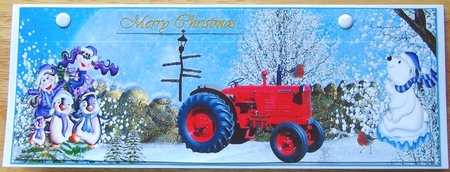 christmas Tractor by Joyce Watson