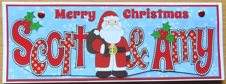 Santa in coat SCOTT & AMY large dl by Joyce Watson