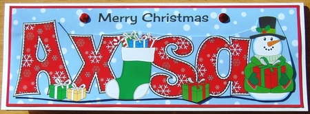 Snowman in jacket AXSA large dl by Joyce Watson