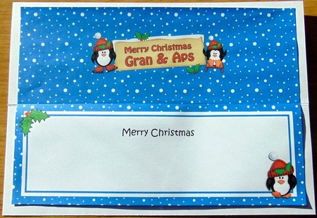 Large DL Merry Christmas GRAN & APS insert by Joyce Watson