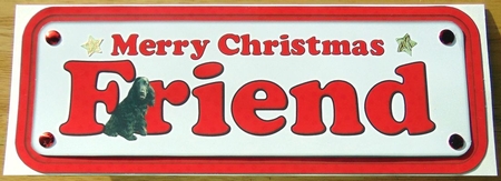 Friend an Cocker spaniel Name Sign by Joyce Watson