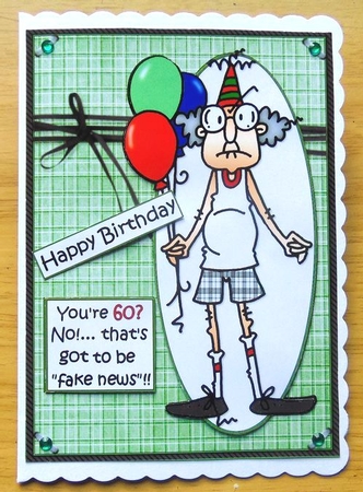 Gus is 60/70 thats fake news quick card by Joyce Watson