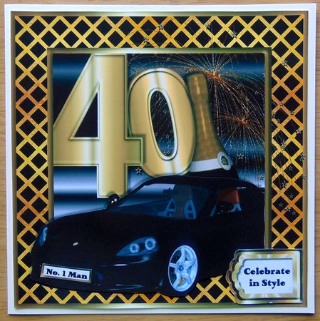 Special Birthday Sports Car - Age 40 by Joyce Watson