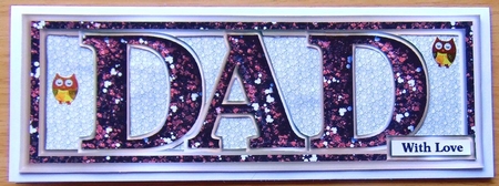DAD - Large Letters - Large DL - Brown by Joyce Watson