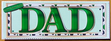 DAD - Large Letters - Large DL - Football by Joyce Watson