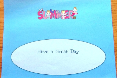 Little Fairies SUMMER large dl insert by Joyce Watson