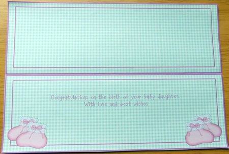 BEAR ALPHABET - WELCOME BABY GIRL INSERT by Joyce Watson