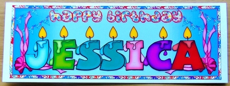 BIRTHDAY CANDLES NAMES - JESSICA by Joyce Watson