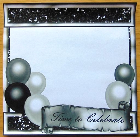 Special Birthday Ages - Black & Silver Insert by Joyce Watson