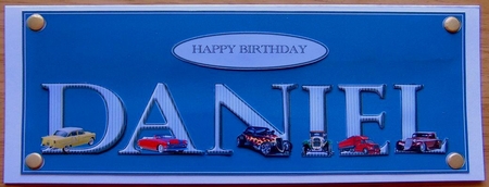 Large DL name card (Daniel). by Joyce Watson