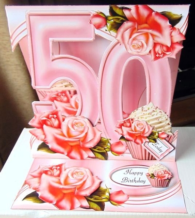 Special Birthday Roses & Cupcakes Easel - Bumper Kit - Ages 30 to 90 by Joyce Watson