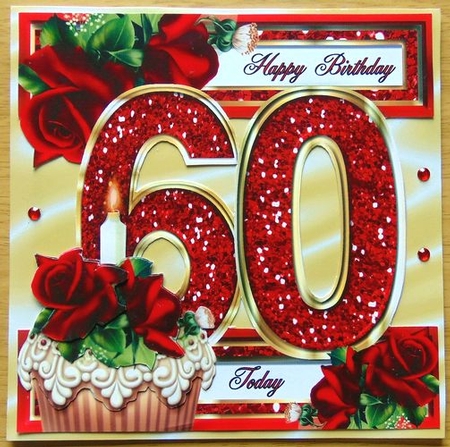 Special Ages Cupcakes and Sparkle - 60 Today by Joyce Watson