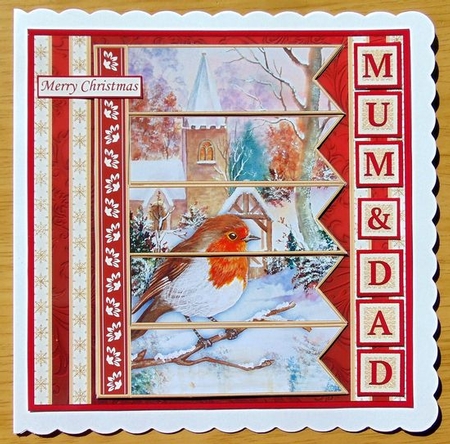 ROBIN & CHURCH Christmas 7.5 Quick Card Kit Create Any Name Alphabet in 2 sizes by Joyce Watson