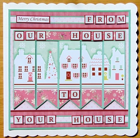 OUR HOUSE TO YOURS Christmas 7.5 Quick Card Kit Create Any Name Alphabet in 2 sizes by Joyce Watson