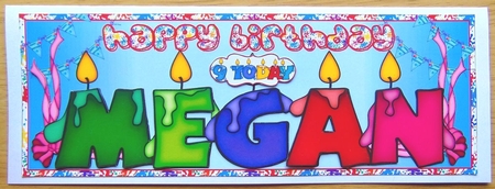 BIRTHDAY CANDLES NAMES - AGE EMBELLISHMENTS by Joyce Watson