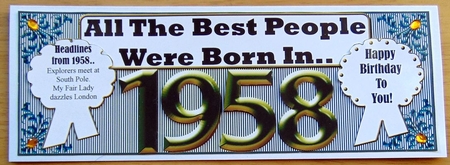 BORN IN 1958 by Joyce Watson