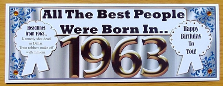 BORN IN 1963 by Joyce Watson