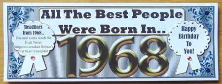 BORN IN 1968 by Joyce Watson