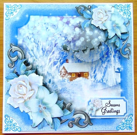 Frozen Land - The Little Log Cabin by Joyce Watson