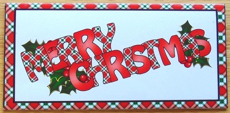Money Wallet Christmas holly by Joyce Watson