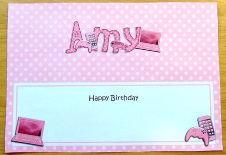Large DL Birthday AMY insert by Joyce Watson