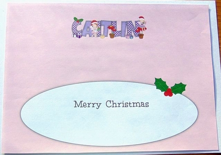 Christmas Fairies CAITLIN large dl insert by Joyce Watson