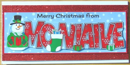 Merry Christmas from MONIAIVE large dl by Joyce Watson