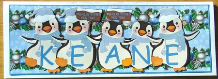 PENGUIN KISSES - KEANE by Joyce Watson