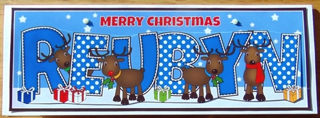 Rudolf and Friends REUBYN large dl  by Joyce Watson