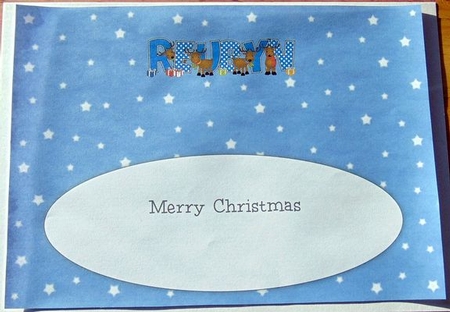 Rudolf and Friends REUBYN large dl insert by Joyce Watson