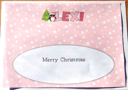 Eddie the Penguin LEXI large dl insert by Joyce Watson