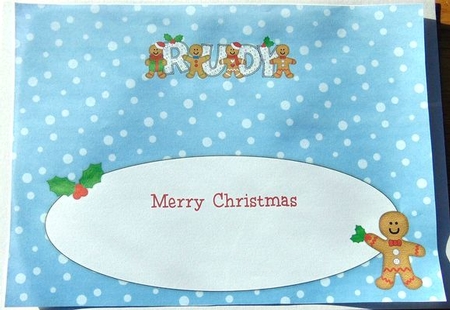 Gingerbread Men Friends RUDY large dl insert by Joyce Watson