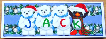Xmas Animals - JACK by Joyce Watson