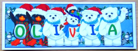 Xmas Animals - OLIVIA by Joyce Watson