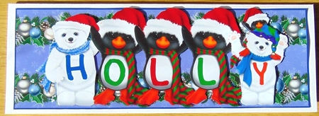 Xmas Animals - HOLLY by Joyce Watson