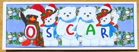 Xmas Animals - OSCAR by Joyce Watson