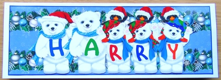 Xmas Animals - HARRY by Joyce Watson