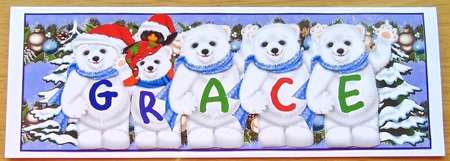 Xmas Animals - GRACE by Joyce Watson
