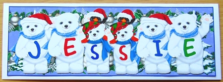 Xmas Animals - JESSIE by Joyce Watson