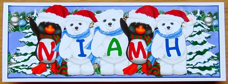 Xmas Animals - NIAMH by Joyce Watson