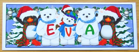 Xmas Animals - EVA by Joyce Watson