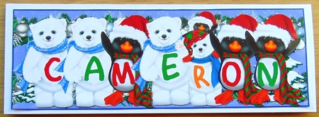 Xmas Animals - CAMERON by Joyce Watson